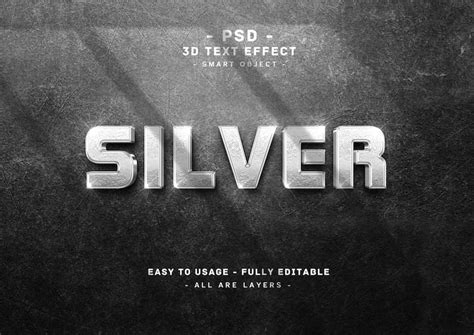 Page 4 | Silver text effect PSD, High Quality Free PSD Templates for ...