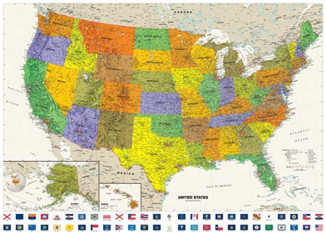 Large Map of United States 的图像结果