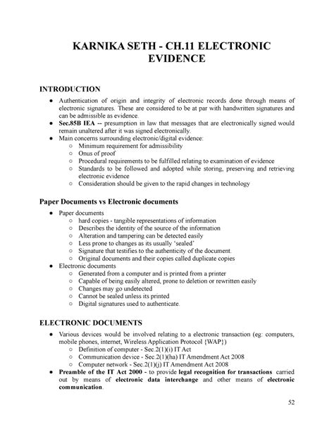 Digital evidence Unit 8 - KARNIKA SETH - CH ELECTRONIC EVIDENCE ...