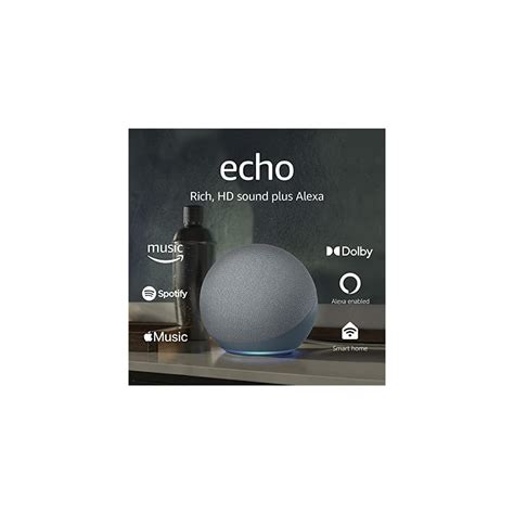 Buy Echo (4th Gen) | Spherical design with rich sound, smart home hub ...