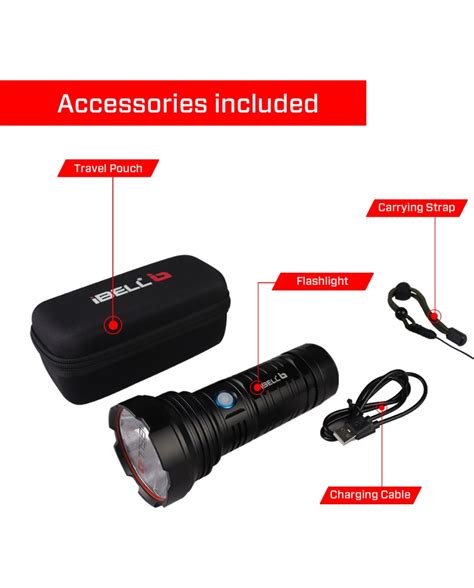 iBELL FL8920S LED Flashlight 20W, Multiple Light Mode, Aluminium Body ...