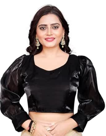 Buy Arya Enterprise Women's Readymade Padded Blouse in Premium Zimmi ...