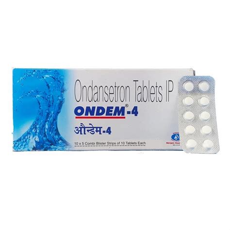 4mg Ondem Ondansetron Tablets IP at ₹ 90/box | Ondansetron Tablet in ...