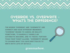 Image result for Overwrite Call