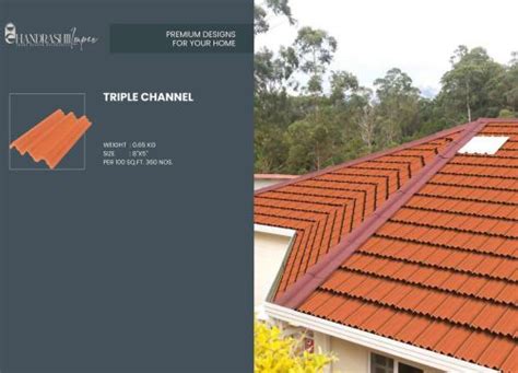 Triple Channel Terracotta Roofing Tiles Exporter from Rajkot