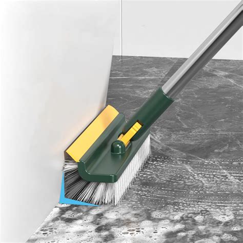 Amazon.com: BRZUIL Floor Scrub Brush with Long Handle, 3 in 1 Scrape ...