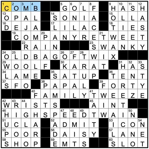 Rex Parker Does the NYT Crossword Puzzle: Measure of gold purity / TUES ...
