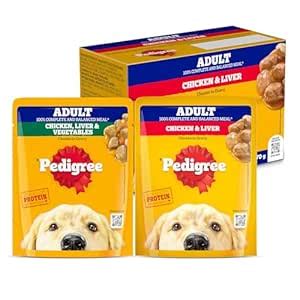 Pedigree Adult Wet Dog Food, Grilled Liver Chunks Flavour in Gravy with ...