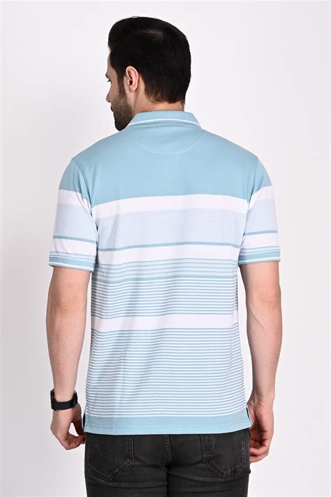 Mens Blue White Striped Polo Tshirt | Blue White Striped Pattern ...