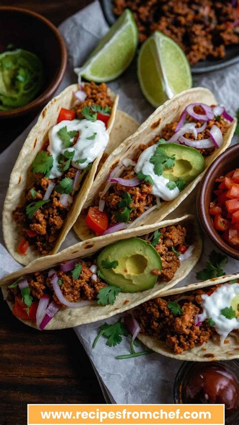 Ground Turkey Tacos - Recipes From Chef