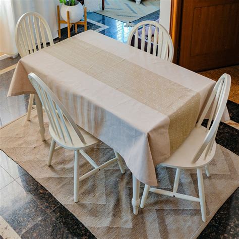 Wipeable & Anti-Slip Cotton Tablecloth | The Yard House