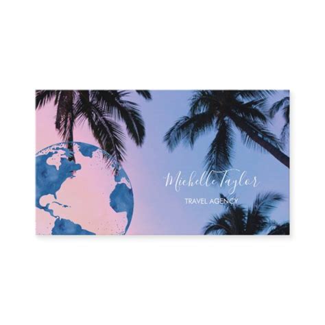 Travel Agent Business Cards 的图像结果