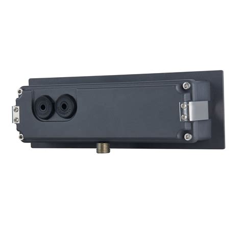 Lucande LED recessed wall light Loya, 23 x 8 cm, grey, IP54 | Lights.ie