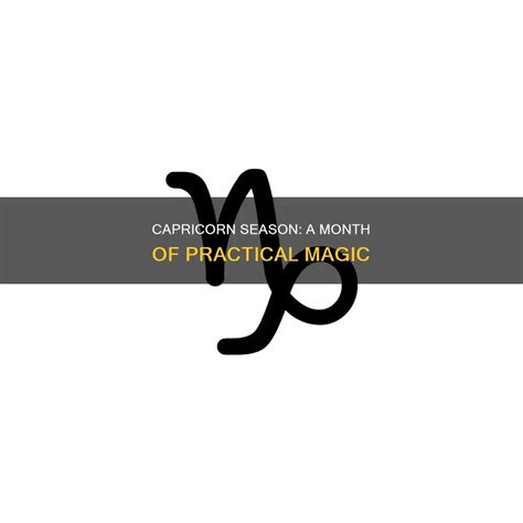 Capricorn Season: A Month Of Practical Magic | ShunSpirit