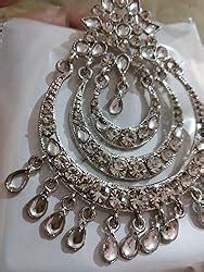 I Jewels Traditional Silver Plated Kundan Earrings for Women (E2633SS ...