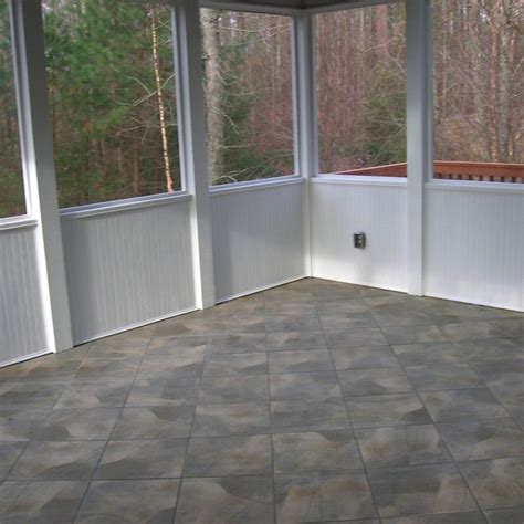 Screened In Porch Flooring Ideas The Garden Inspirations Contemporary ...