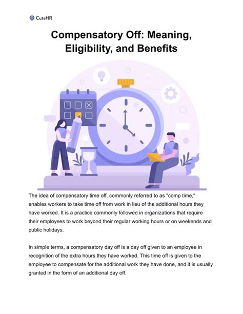 Image result for Compensatory Time Off Symbol