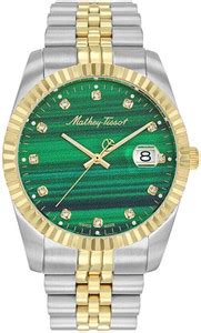 Mathey-Tissot H710BSV Swiss Made MATHY II Quartz Green Dial Analog ...