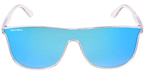 Buy NUVeW® Unilens Singles Mirrored Rectangular Unisex Sunglasses ...