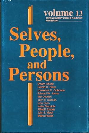 Buy Selves, People, And Persons: What Does It Mean to be a Self?: 13 ...