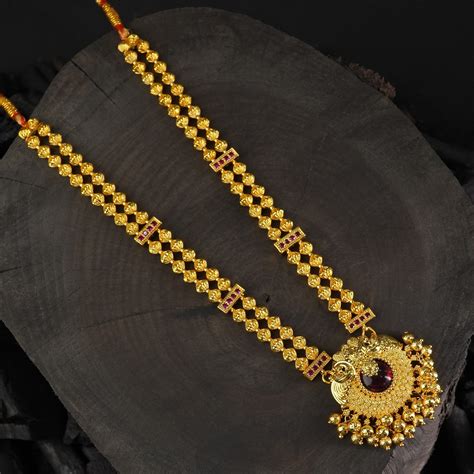 Buy online kolhapuri gold plated necklace designs at affordable prices ...