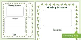 Missing Bear Poster Writing Template
