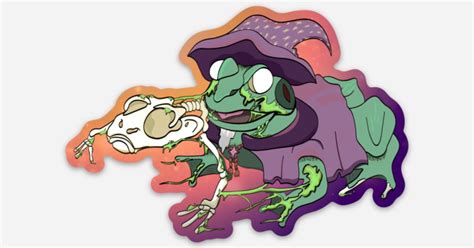 SkellyFrog Sticker by The Flippin' Ginger | Die cut stickers | Sticker ...