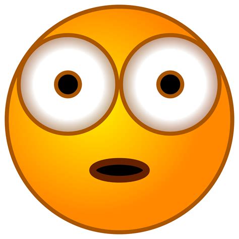 Shocked Emoji Face Clip Art