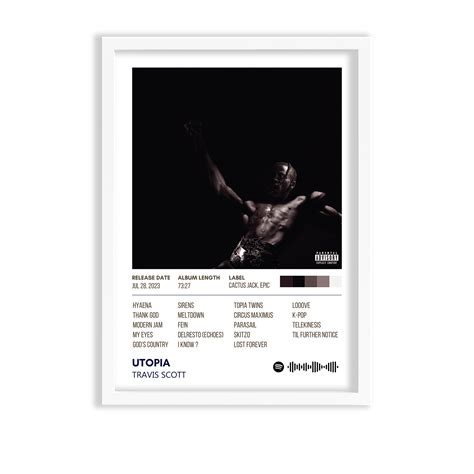 Utopia by Travis Scott Album Poster – The Mortal Soul