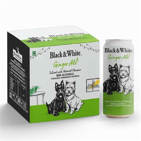 Black & White Ginger Ale - Non-alcoholic Infused Natural Flavours ...