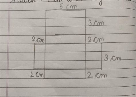 given below is the net of a cuboid of length = 5 cm, breadth = 3cm, and ...