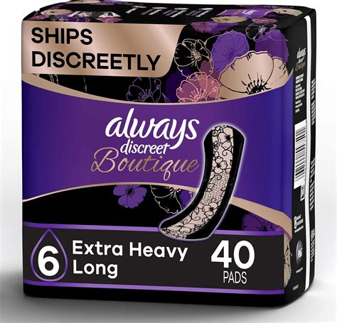 Amazon.com: Always Discreet Boutique Incontinence Pads, Extra Heavy ...