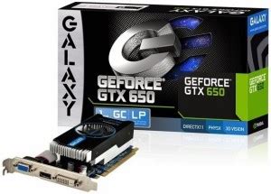 GALAXY GTX 650 1GB LP GDDR5 1 GB NVIDIA Chipset 128 bit 1110 MHz ...