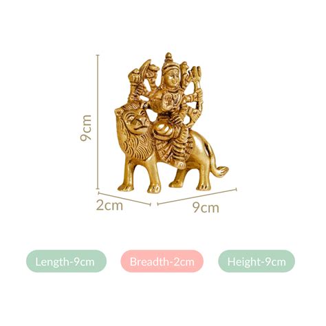 Simhavahini Goddess Durga Idol For Prayer Room Online - Premium ...