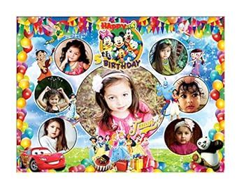 RCH Personalized Multi Toons Character Theme For Happy Birthday Party ...