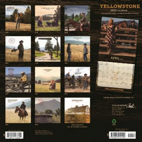 Buy Calendar Ink, Yellowstone TV 2023 Wall Calendar Online at Lowest ...