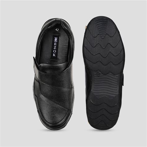 Ezok Black Casual Leather Shoes For Men – Ezok Shoes