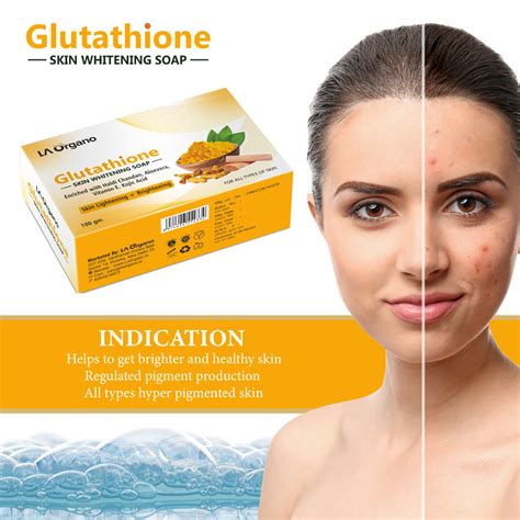 Glutathione Haldi Chandan Skin Whitening Soap – LA Organo