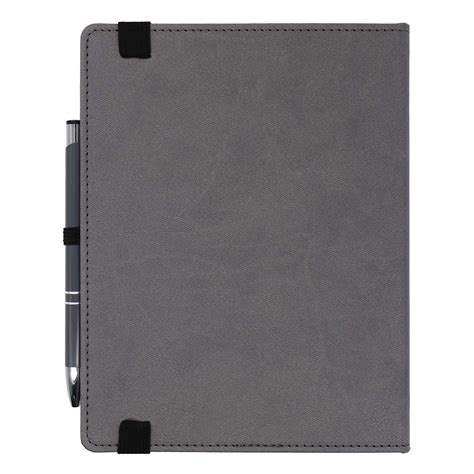 Grey Journal w Elastic and Pen