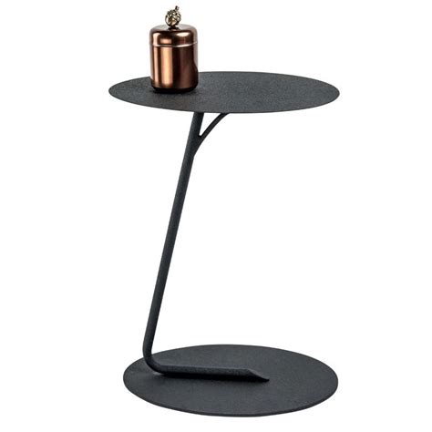 Buy Living With Elan Vector C Side Table -Textured Black Online