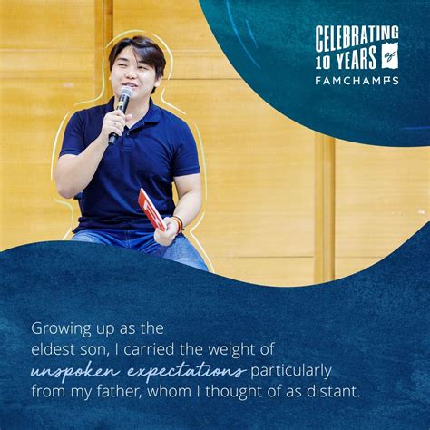 “As the eldest son, I felt the weight of unspoken expectations, particularly from my father ...
