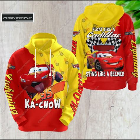 Lightning Mcqueen Hoodie, Lightning Mcqueen Sweatshirt, Disney Cars ...