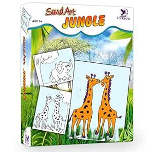 Buy ToyKraft: Sand Art Jungle, Sand Art Kit, Gift for 5 Year olds ...