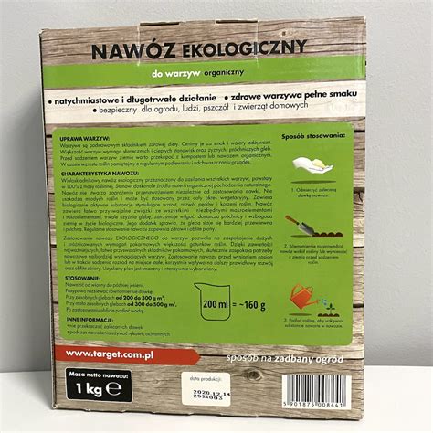 Nawóz Do Warzyw – Ekologiczny – 1 kg Target Sklep Kasia In The Garden