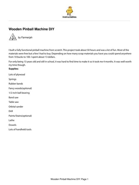 Image result for Pinball Machine DIY Projects