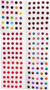 YOUNGMONK Roop Rekha Forehead Multi color 180 Bindis Fancy Design (pack ...