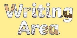 👉 Writing Area Sign (teacher made) - Twinkl
