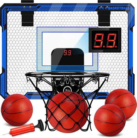 Amazon.com: Molutsody Basketball Hoop Indoor for Kids, Over The Door ...