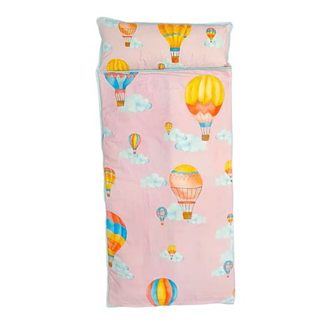 Cappadocia Hot Air Balloons (Blush Pink) - Snuggly Travel Bed ...
