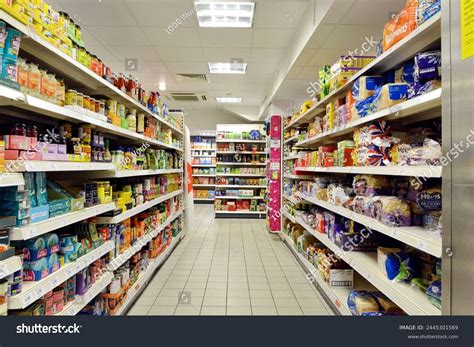 Aisle Food Products Seen Tesco Supermarket Stock Photo 2445301569 | Shutterstock